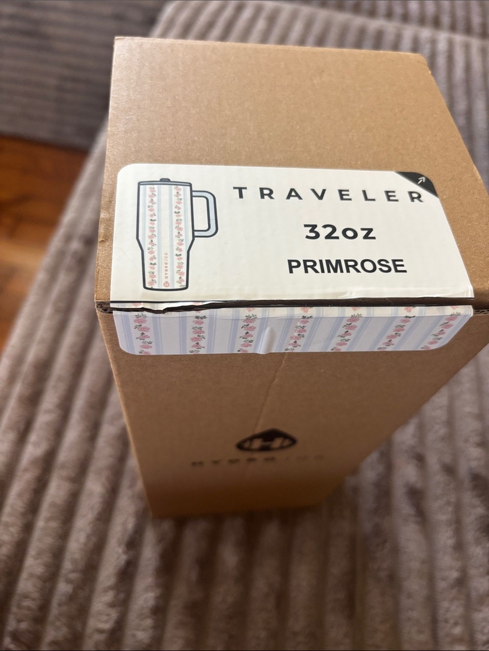 HydroJug White Travel Tumbler Primrose print - Picture 3 of 3